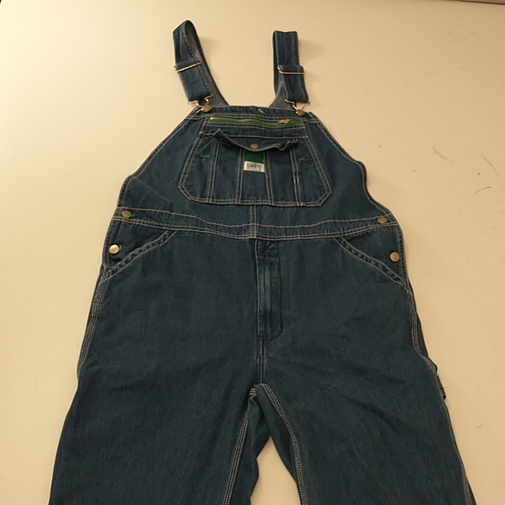 Liberty Denim Overalls 36x30 w28 Inseam 100% Cotton Blue Jean Authentic Workwear
